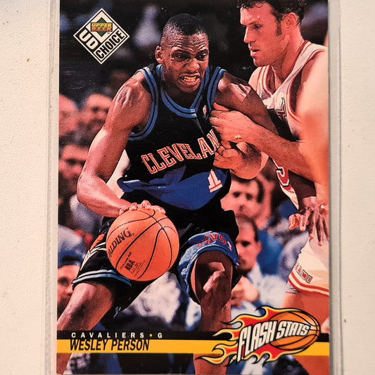 Wesley Person 1998 Upper-Deck Flash Stats #160 NBA Basketball Cleveland Cavaliers excellent Sleeved