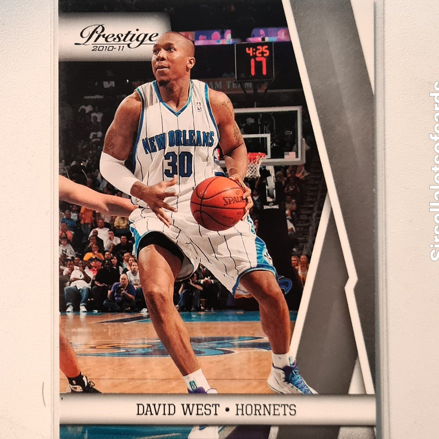 David West 2010-11 Panini Prestige #74 NBA Basketball Charlotte Hornets Excellent Sleeved