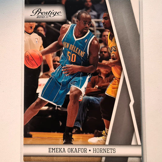 Emekar Okafor 2010-11 Panini Prestige #75 NBA Basketball New Orleans Hornets Excellent Sleeved