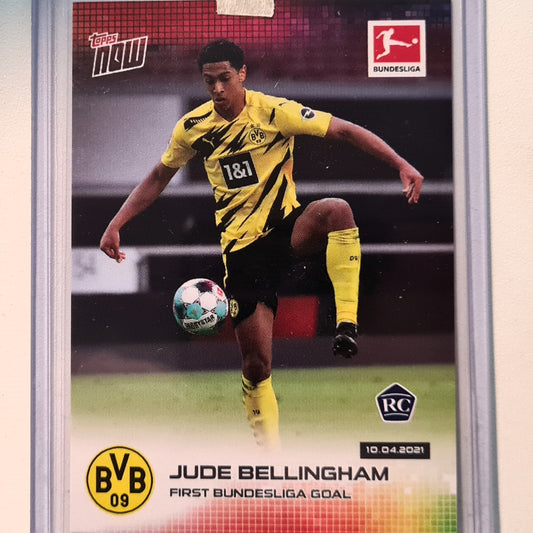 Jude Bellingham2021  Topps Now first Bundesliga Goal Rookie RC #165 NBA Basketball Borussia Dortmund Excellent/mint Sleeved