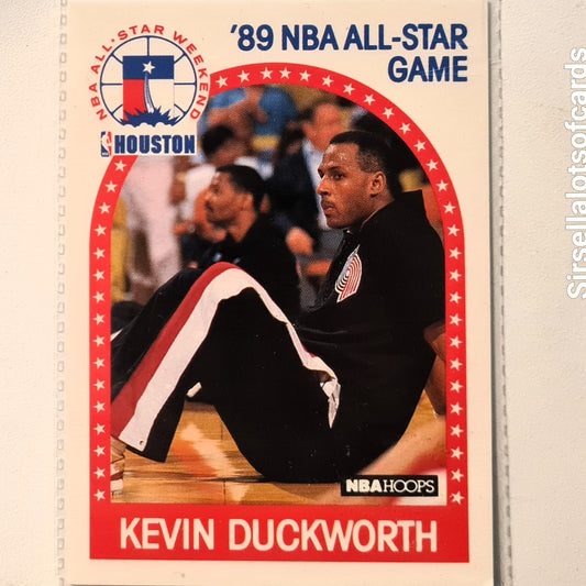 Kevin Duckworth 1989 NBA Hoops all star game #193 NBA Basketball Portland Trail Blazers Excellent sleeved