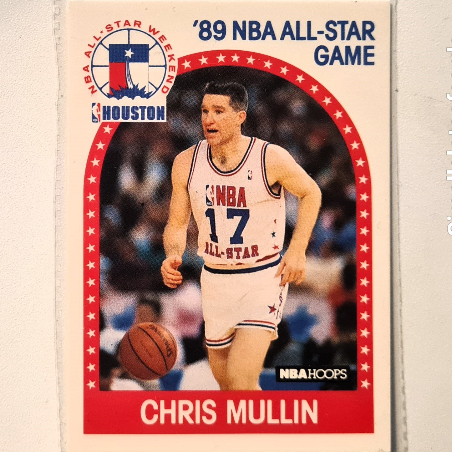 Chris Mullin 1989 NBA Hoops all star game #230 NBA Basketball Golden State Warriors Excellent sleeved