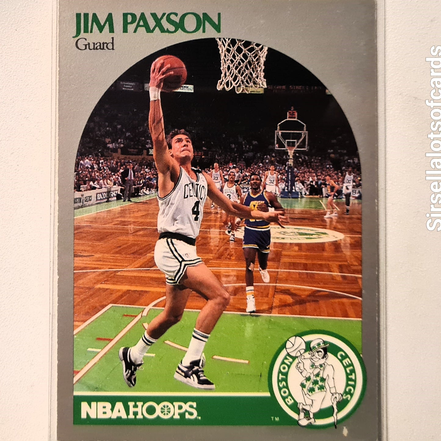Jim Paxson 1990 NBA Hoops #46 NBA Basketball Boston Celtics very good sleeved