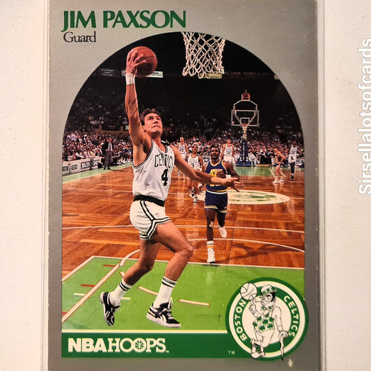 Jim Paxson 1990 NBA Hoops #46 NBA Basketball Boston Celtics very good sleeved