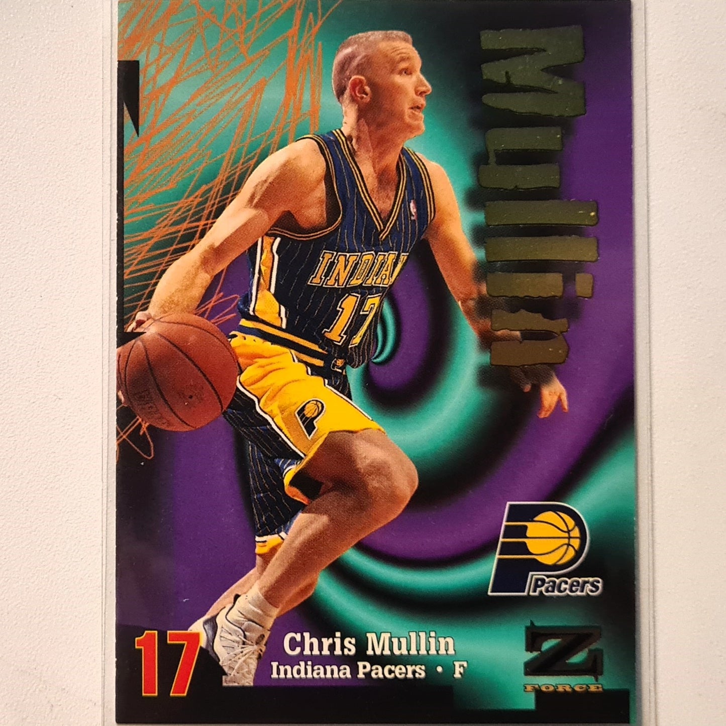 Chris Mullin 1998 Skybox Z-Force  #187 NBA Basketball Golden State Warriors Excellent sleeved