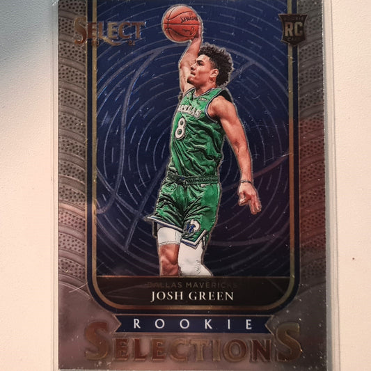 Josh Green 2020-21 Panini Select Rookie Selections RC #14 NBA Basketball Dallas Mavericks Excellent sleeved