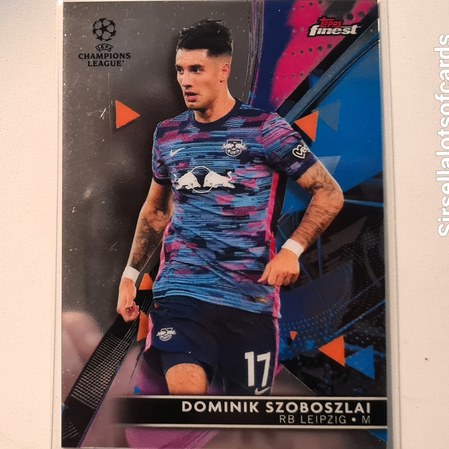 Dominik Szoboszlai 2022 Topps Finest #32 Soccer Football RB Leipzig Excellent sleeved