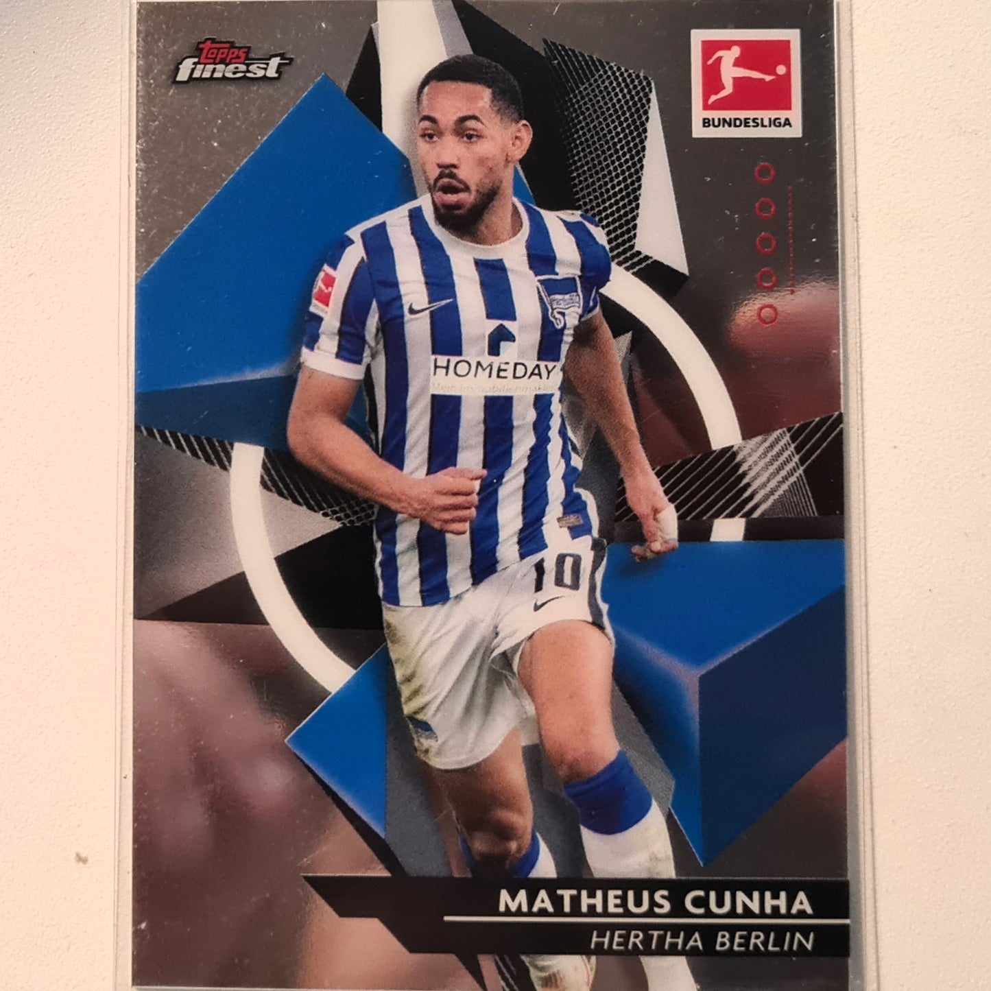 Matheus Cunha 2021 Topps Finest Bundesliga #7 Soccer Football Hertha Berlin Excellent sleeved