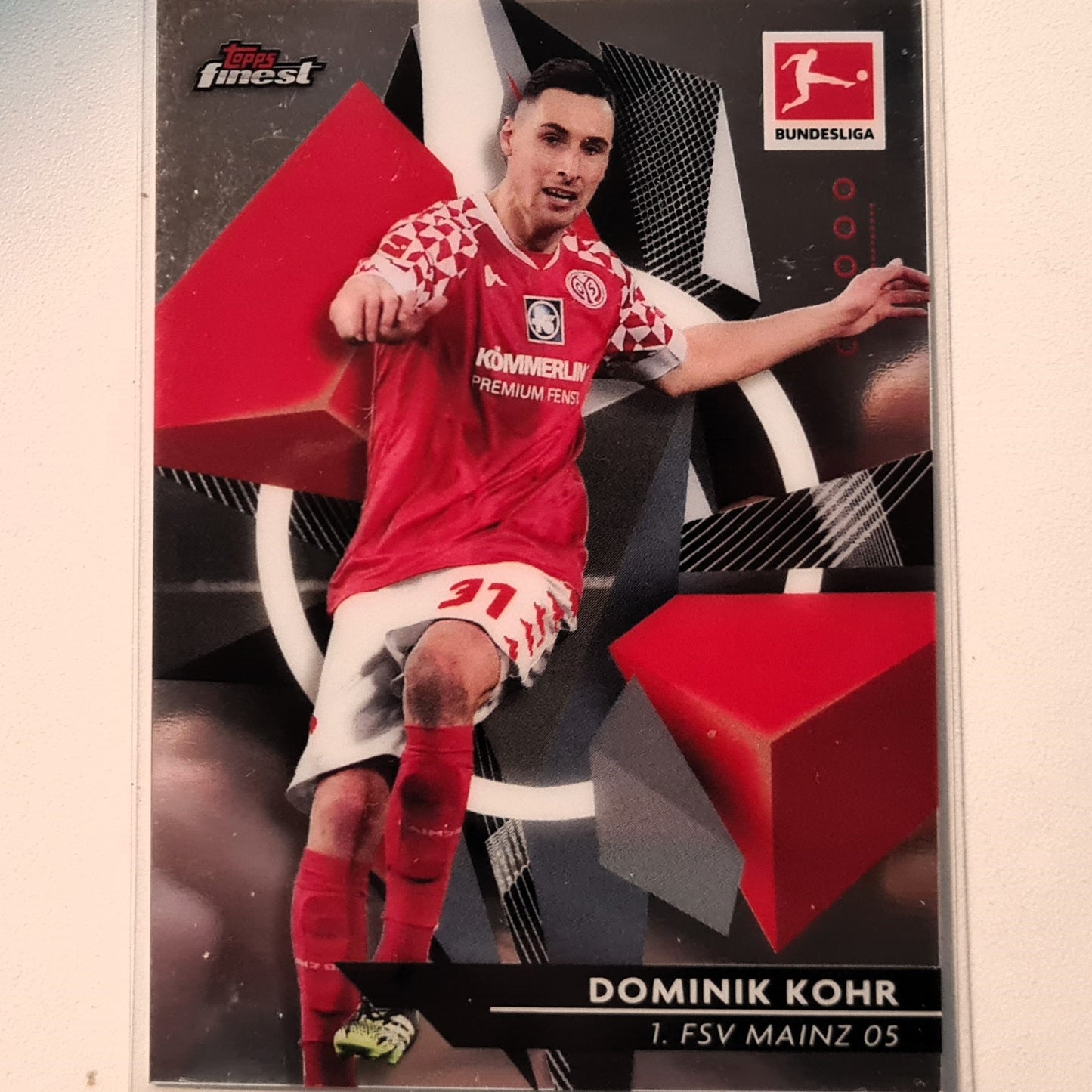 Dominik Kohr 2021 Topps Finest Bundesliga #68 Soccer Football FSV Mainz Excellent sleeved