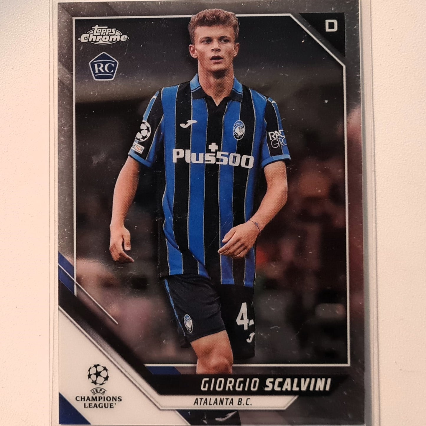 Giorgio Scalvini 2022 Topps Chrome Champions League Rookie RC #15 Soccer Football Atalanta Excellent sleeved