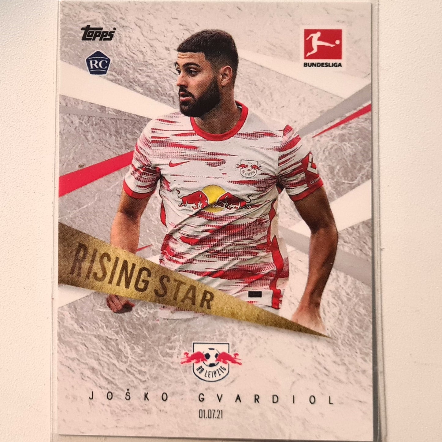 Josko Gvardiol 2021 Topps Bundesliga rising star Rookie RC Soccer Football RB Leipzig Excellent/mint sleeved