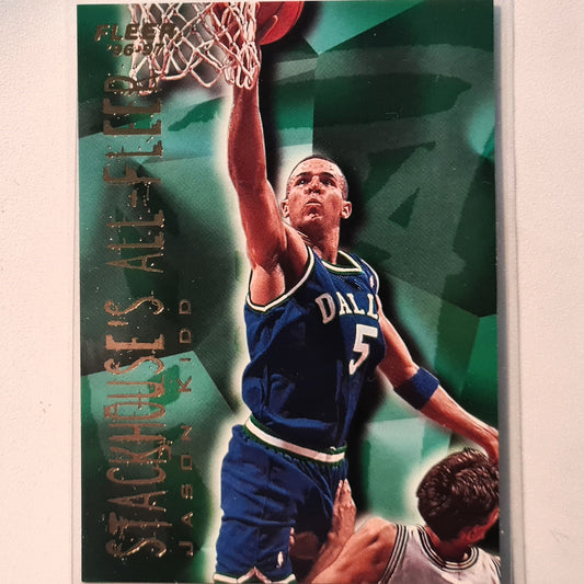 Jason Kidd 1996 Fleer 96-97 Stackhouse's ALL-FLEER 6 of 12 NBA Basketball Dallas Mavericks Excellent Sleeved