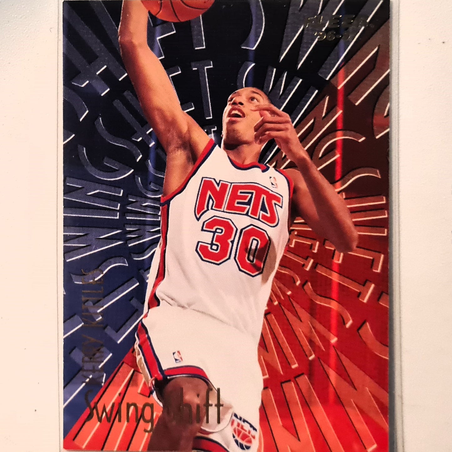 Kerry Kittles 1997 Fleer 96-97 Swing Shift 8 of 15 NBA Basketball New Jersey Nets Excellent Sleeved