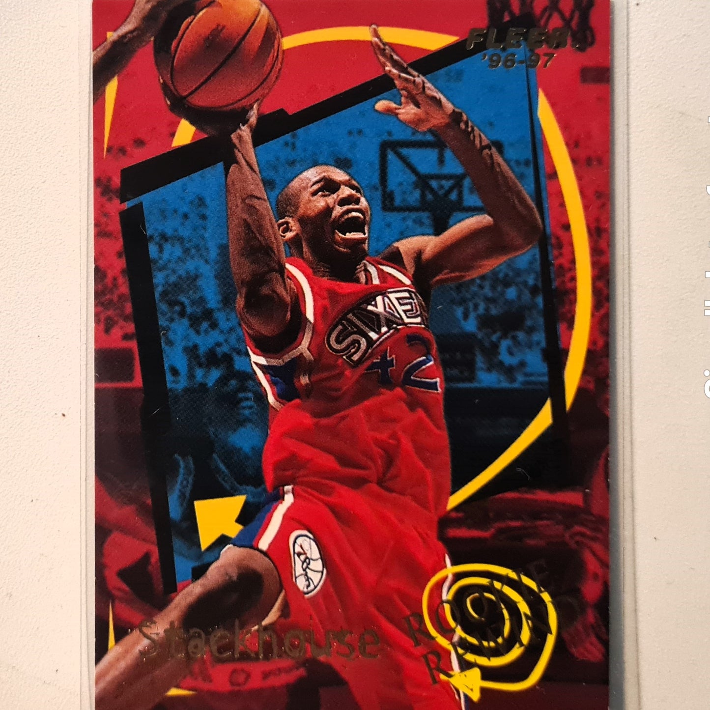 Jerry Stackhouse 1996 Fleer 96-97 Rookie Rewind 9 of 15 NBA Basketball Philadelphia 76ers Excellent Sleeved