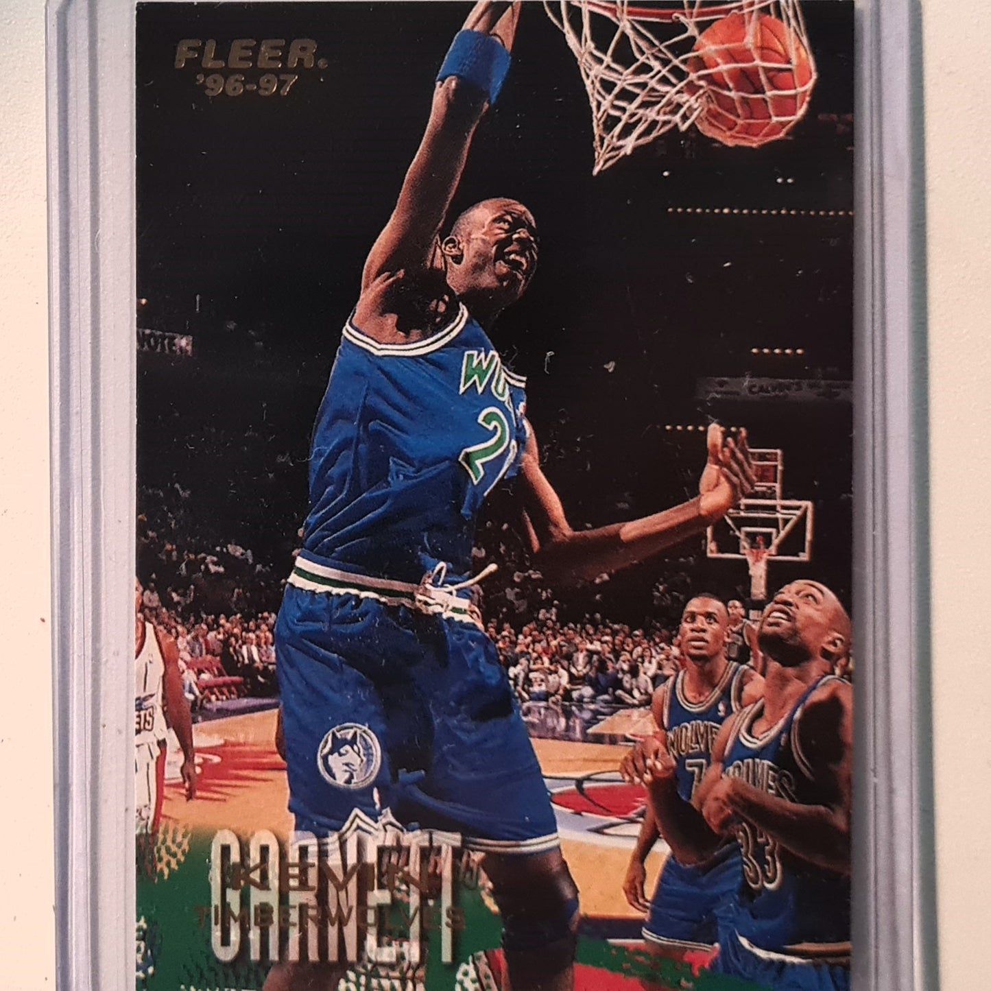 Kevin Garnett 1996 Fleer 96-97 #64 NBA Basketball Minnesota Timberwolves Excellent Sleeved