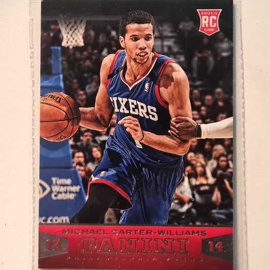 Michael Carter Williams 2013-14 Panini Rookie RC #196 NBA Basketball Philadelphia 76ers very good Sleeved