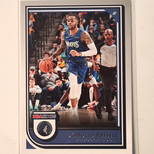 D'Angelo Russell 2022-23 Panini NBA Hoops Rookie RC #196 NBA Basketball Minnesota Timberwolves Excellent Sleeved