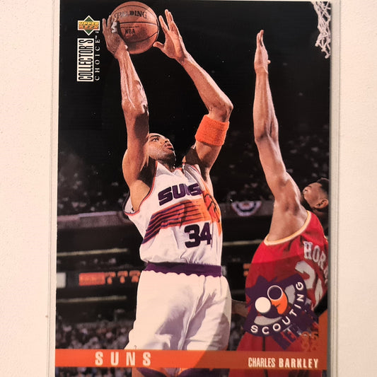 Charles Barkley 1995 Upper-Deck Scouting #131 NBA Basketball Phoenix Suns Excellent sleeved