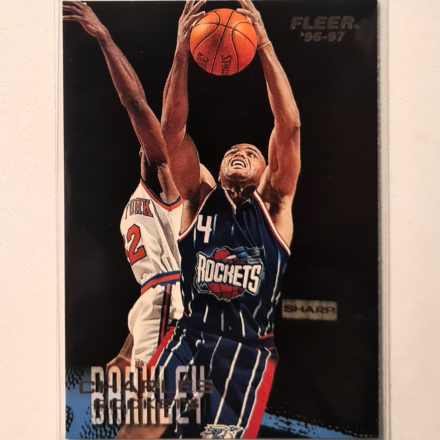 Charles Barkley 1997 Fleer 96-97 #190 NBA Basketball Houston Rockets Excellent sleeved