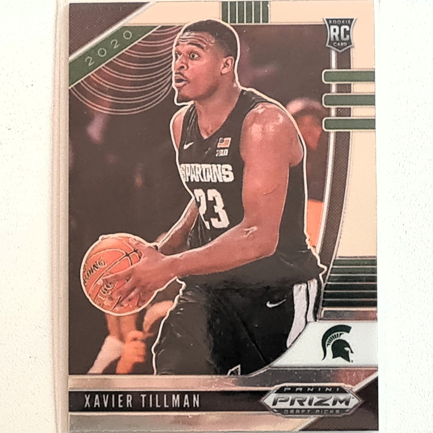 Xavier Tillman 2020 Panini Prizm Draft Picks Rookie RC 22 NBA Basketball Memphis Grizzlies/Spartans Excellent mint sleeved