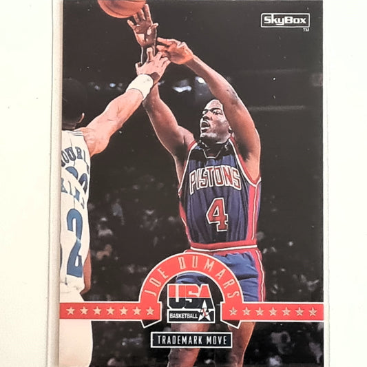 Joe Dumars 1994 Skybox NBA Basketball trademark move #53 NBA Detroit Pistons Excellent sleeved