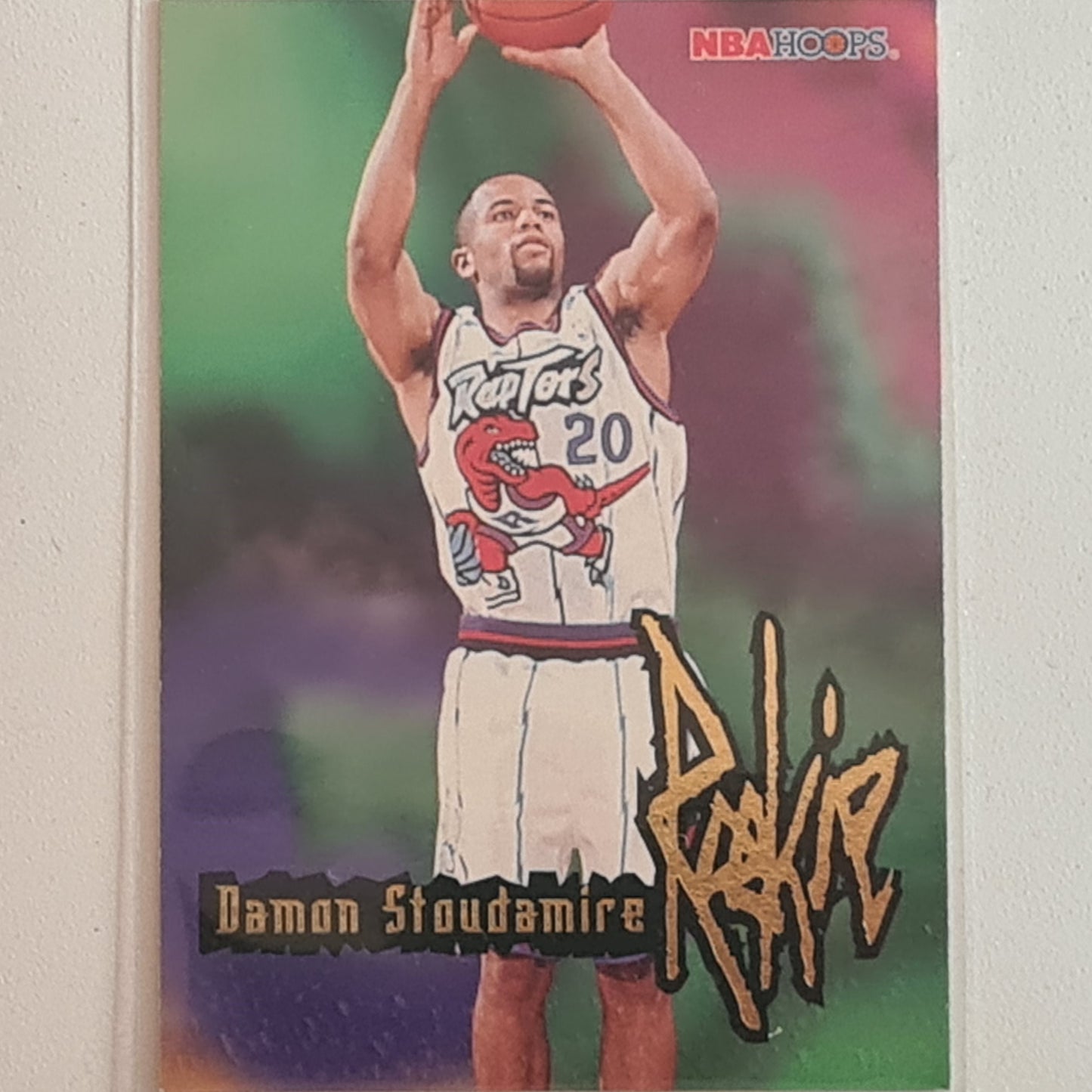 Damon Stoudamire 1996 Skybox NBA Hoops Basketball #286 Rookie card Toronto Raptors sleeved