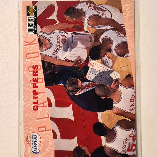 Team Squad 1996 Upper-Deck Playbook #378 NBA Basketball Los Angeles Clippers Excellent sleeved