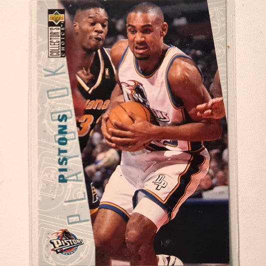 Team Squad Grant Hill 1996 Upper-Deck Playbook #368 NBA Basketball Detroit Pistons Excellent sleeved