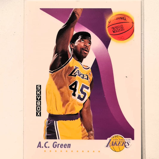 AC Green 1991 Skybox  #136 NBA Basketball LA Lakers excellent sleeved