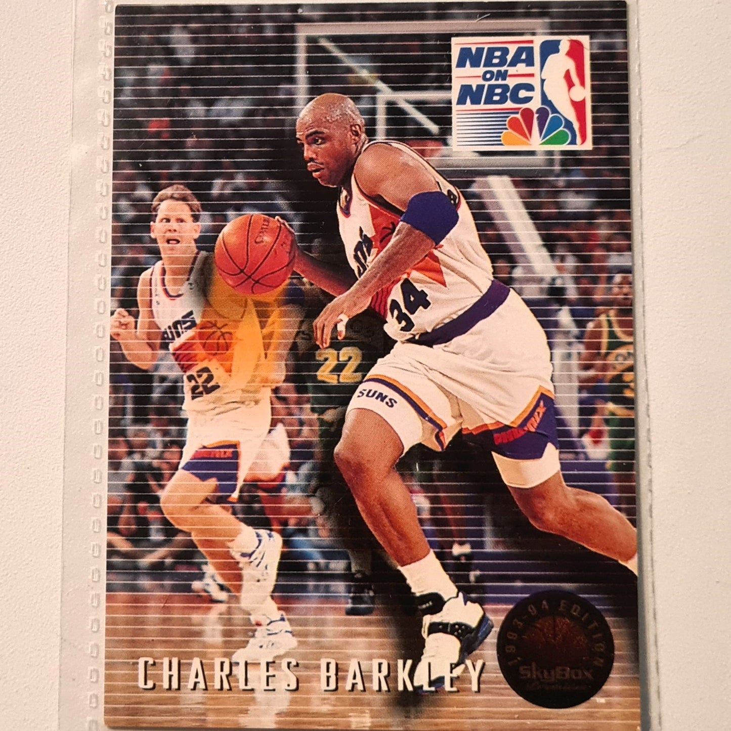 Charles Barkley 1993 Skybox NBA on NBC #18 NBA Basketball Phoenix Suns very good sleeved