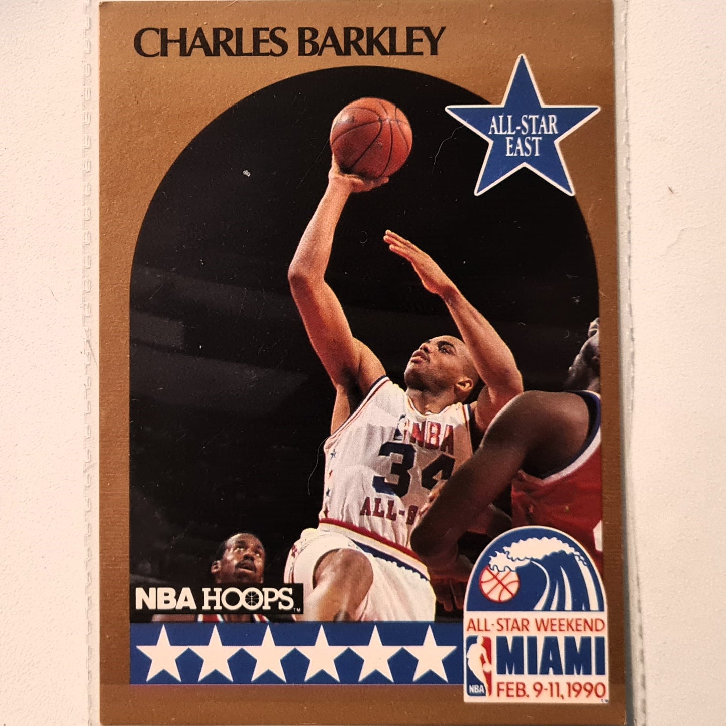 Charles Barkley 1990 NBA Hoops all star Miami #18 NBA Basketball Philadelphia 76ers very good sleeved