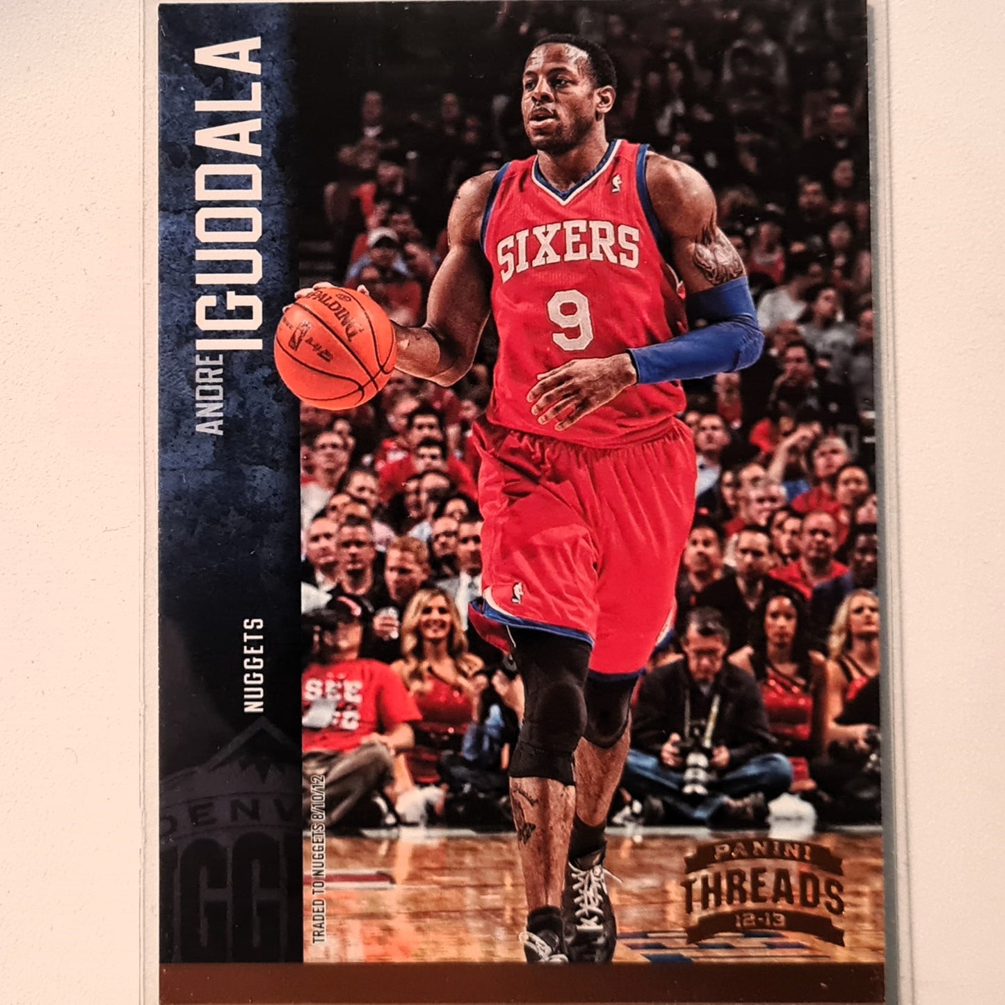 Andre Iguodala 2012-13 Panini Threads #110 NBA Basketball Philadelphia 76ers very good sleeved