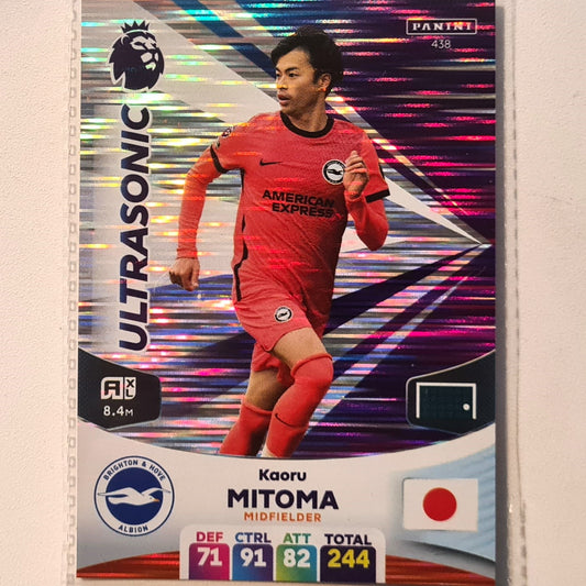 Kaoru Mitoma 2024 Panini Adrenalyn XL Ultrasonic #438 Soccer Football Brighton Excellent/mint Sleeved