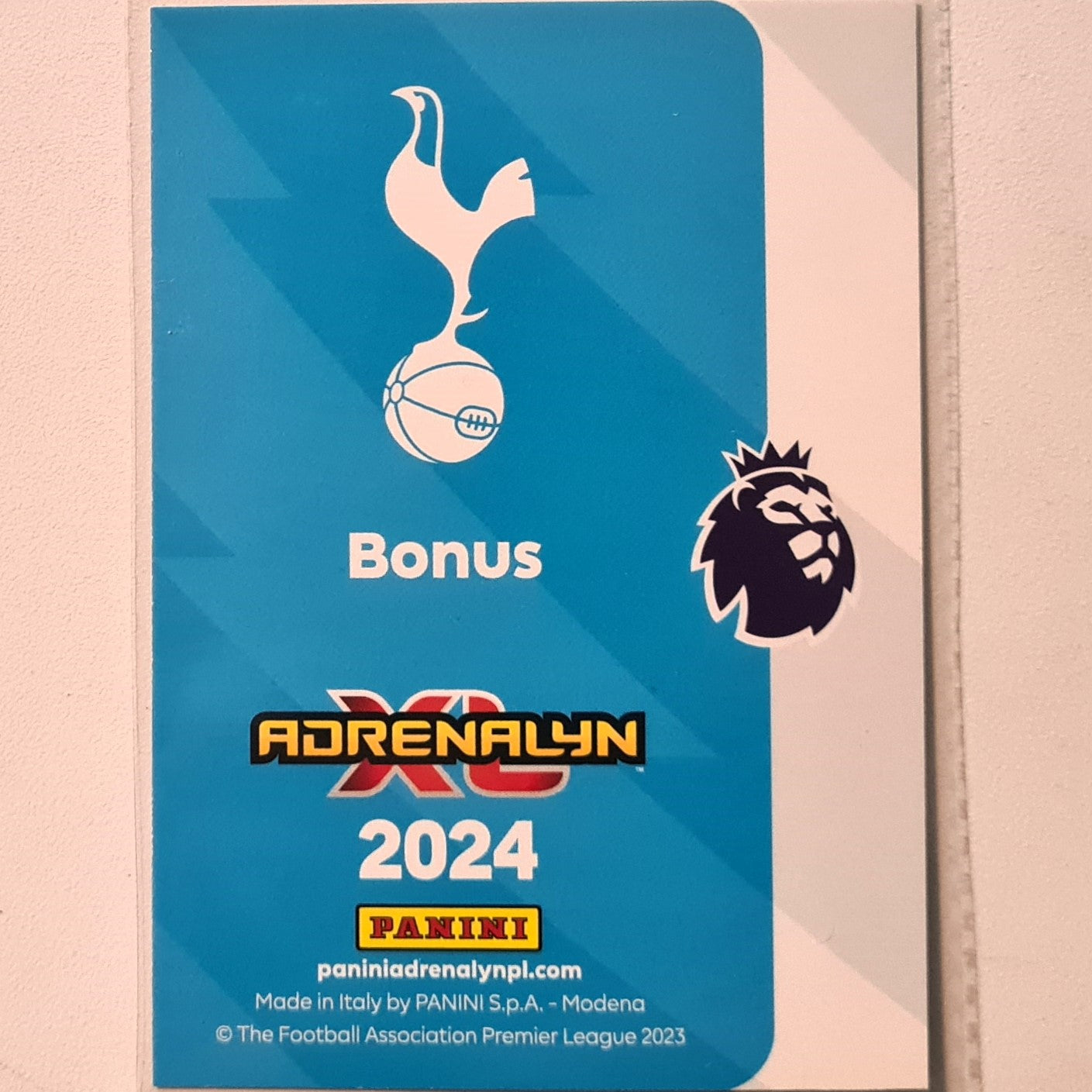 chrome club crest emblem 2024 Panini Adrenalyn XL World Class #316 Soccer Football Tottenham Hotspur Excellent Sleeved