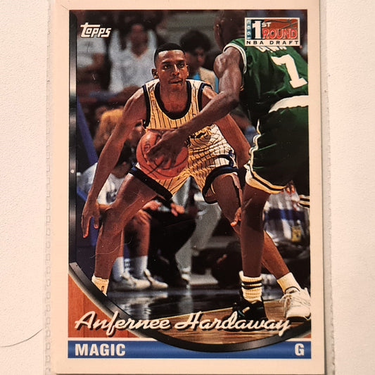 Anfernee Hardaway 1994 Topps 1st round NBA Draft rookie RC #334 NBA Basketball Orlando Magic very good Sleeved