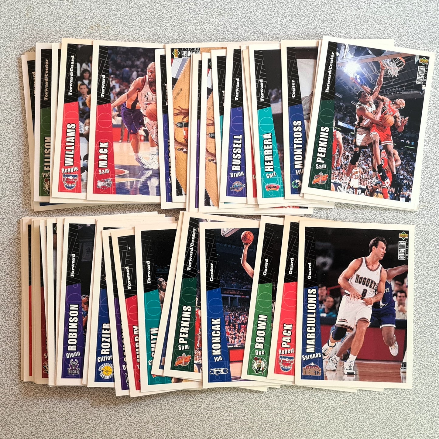 1996 Upper-Deck Basketball cards mixed bundle 50 card job lot #NBA001