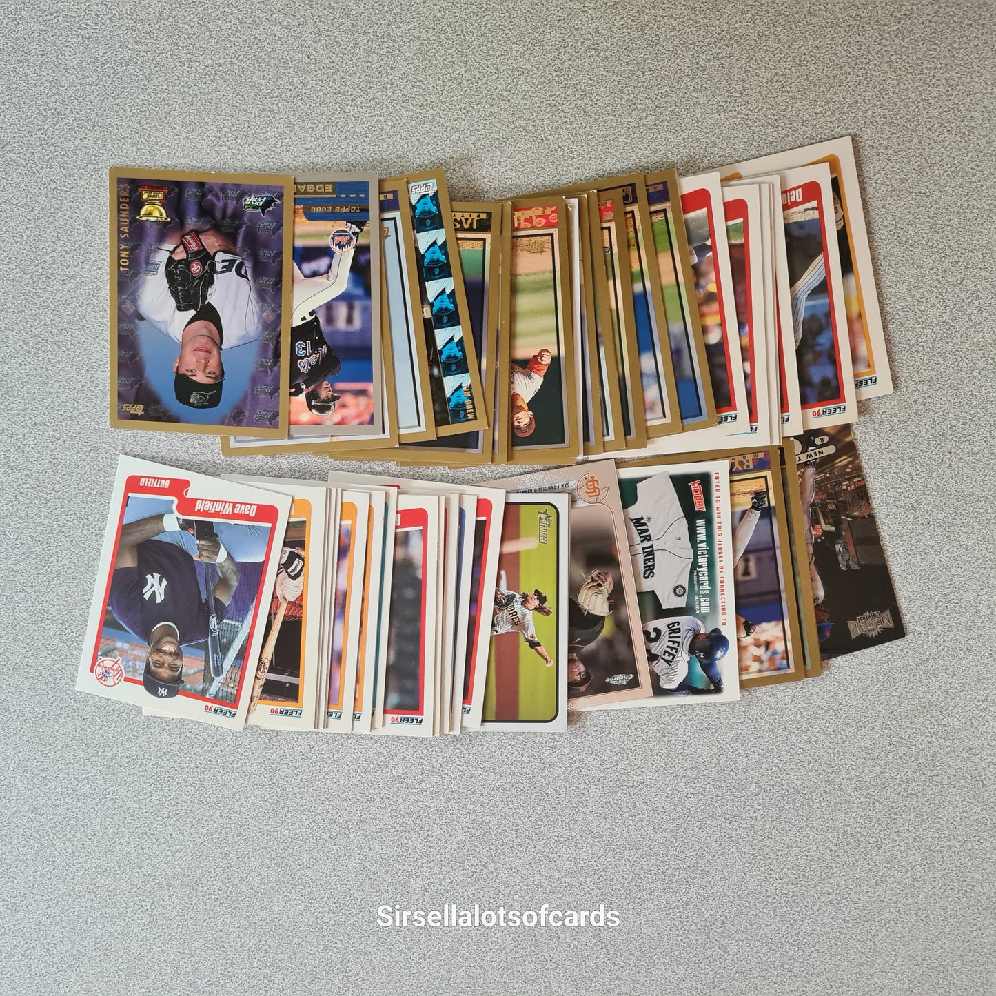 Baseball cards mixed bundle various styles makes 50 card job lot #MLB004