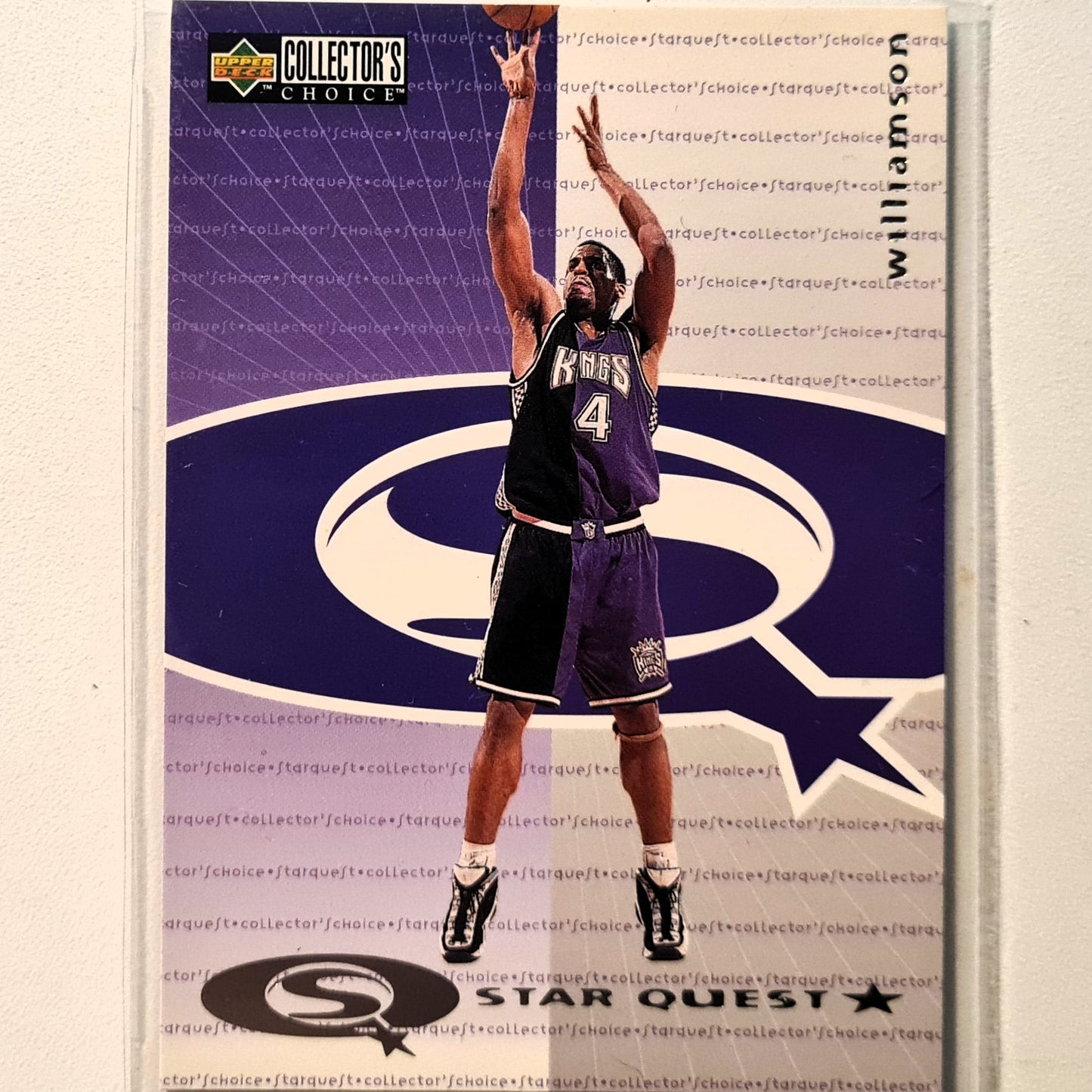 Corliss Williamson 1997 Upper-Deck Star Quest SQ17 NBA Basketball Sacramento Kings Excellent Sleeved