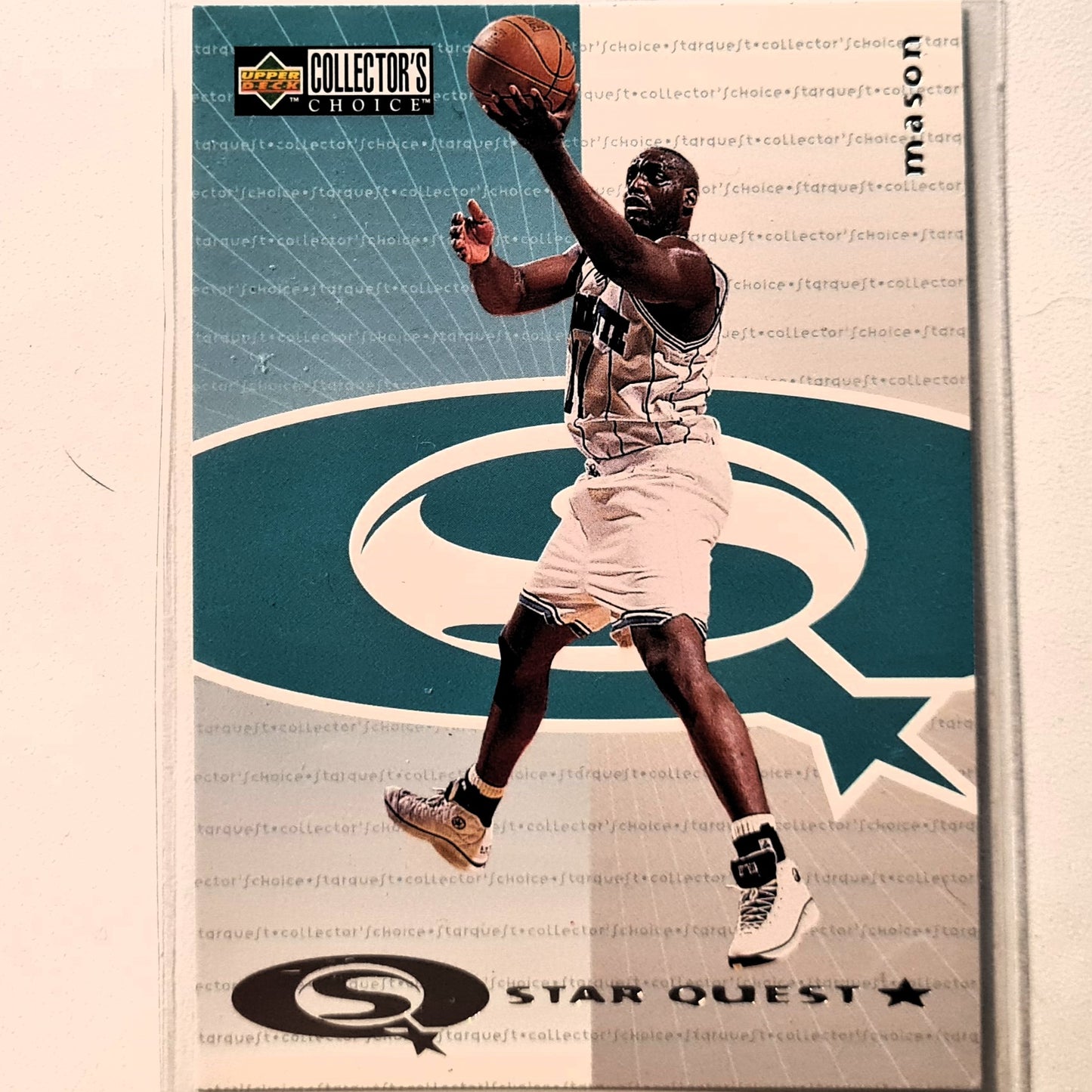 Anthony Mason 1997 Upper-Deck Star Quest SQ22 NBA Basketball Charlotte Hornets Excellent Sleeved