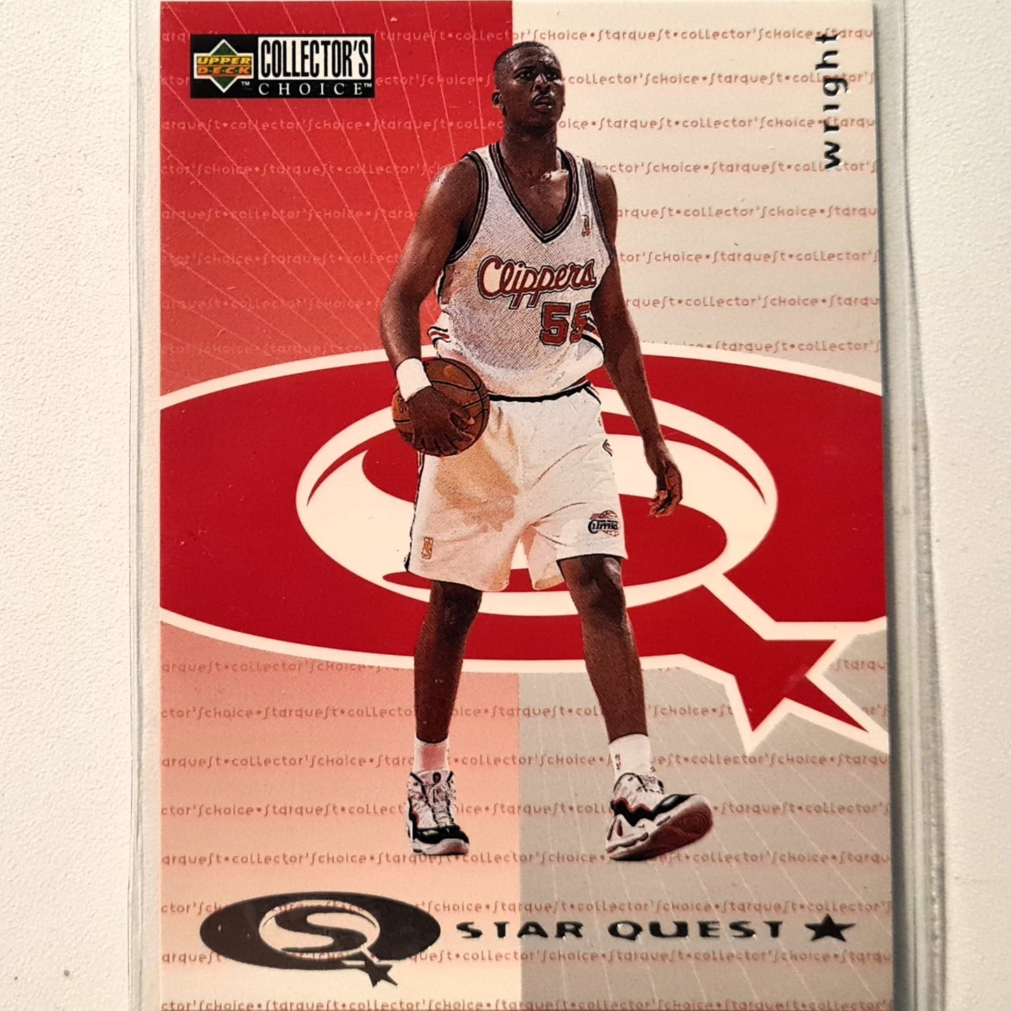 Lorenzen Wright 1997 Upper-Deck Star Quest SQ14 NBA Basketball Los Angeles Clippers Excellent Sleeved