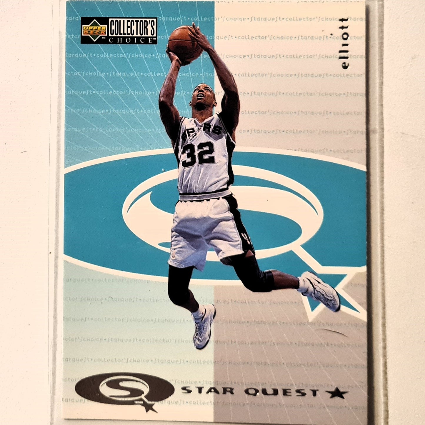 Sean Elliott 1997 Upper-Deck Star Quest SQ6 NBA Basketball San Antonio Spurs Excellent Sleeved
