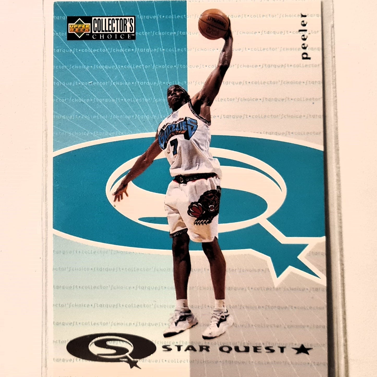 Anthony Peeler 1997 Upper-Deck Star Quest SQ27 NBA Basketball Vancouver Grizzlies Excellent Sleeved