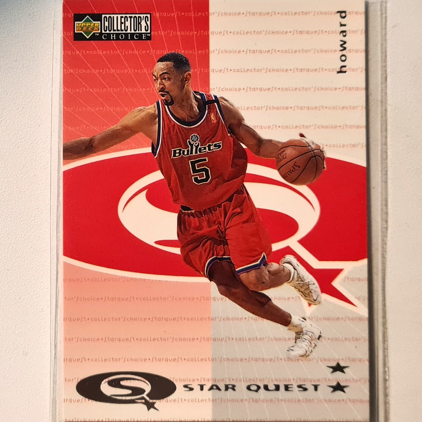 Juwan Howard 1997 Upper-Deck Star Quest SQ63 NBA Basketball Washington Bullets Excellent Sleeved