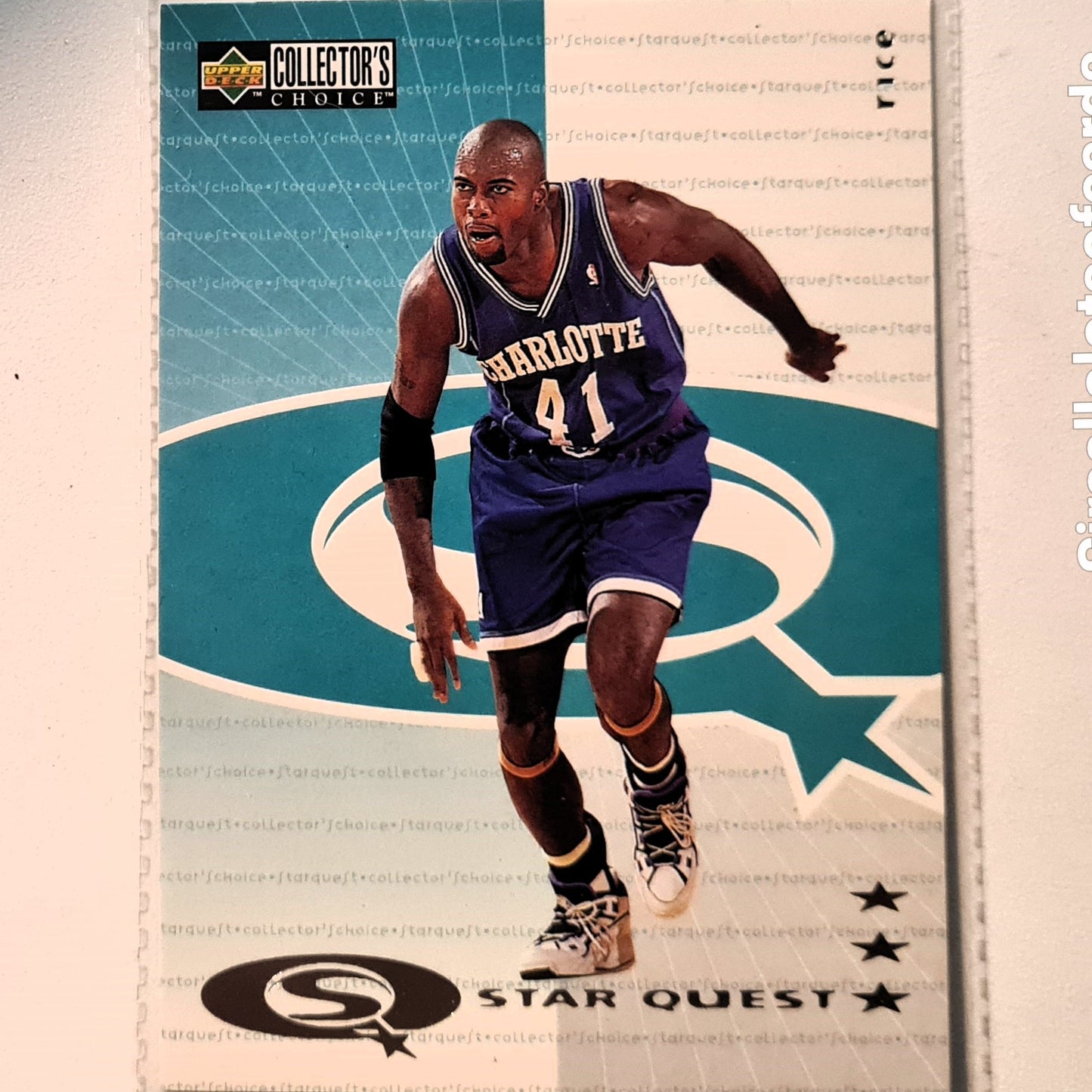 Glen Rice 1997 Upper-Deck Star Quest SQ73 NBA Basketball Charlotte Hornets Excellent Sleeved