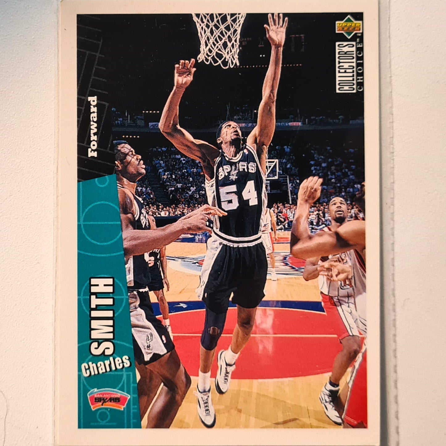 Charles Smith 1996 Upper Deck #330 NBA Basketball San Antonio Spurs very good Sleeved