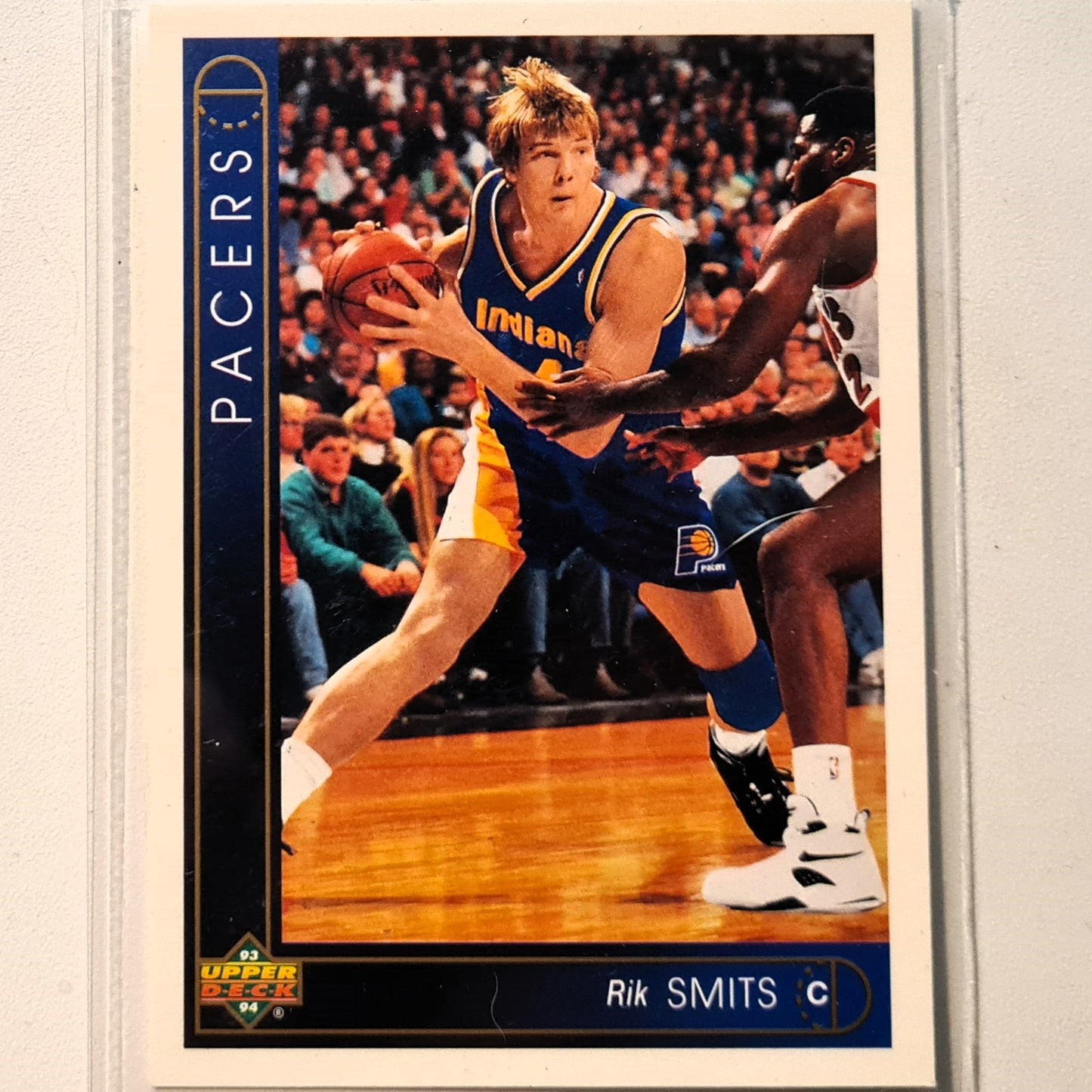 Rik Smits 1993 Upper Deck #132 NBA Basketball Indiana Pacers  Excellent Sleeved