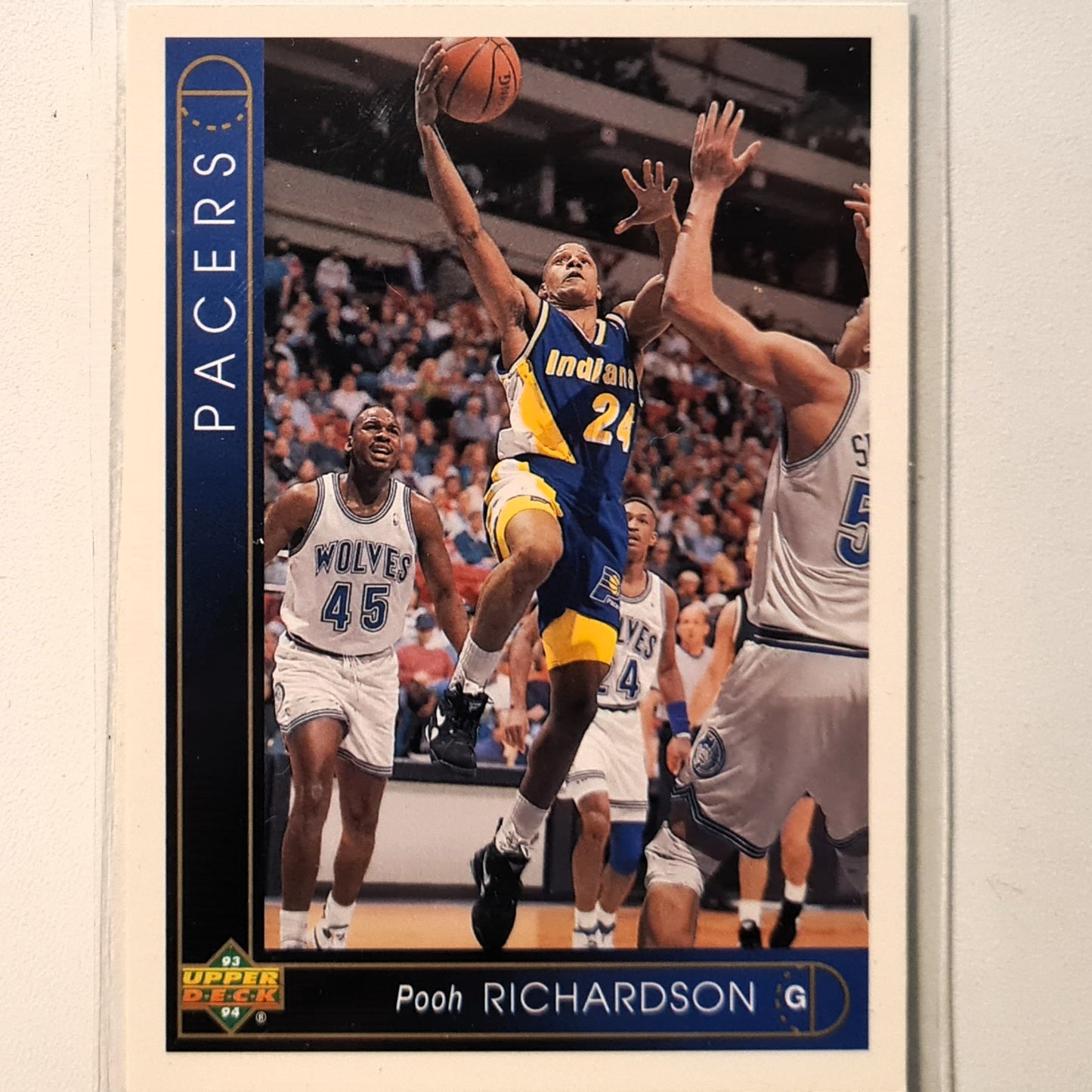 Pooh Richardson 1993 Upper Deck #260 NBA Basketball Indiana Pacers  Excellent Sleeved