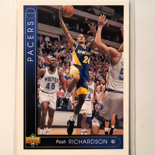 Pooh Richardson 1993 Upper Deck #260 NBA Basketball Indiana Pacers  Excellent Sleeved