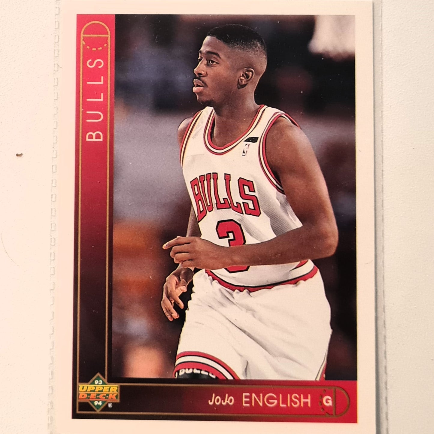 Jo Jo English 1993 Upper Deck #415 NBA Basketball Chicago Bulls  Excellent Sleeved