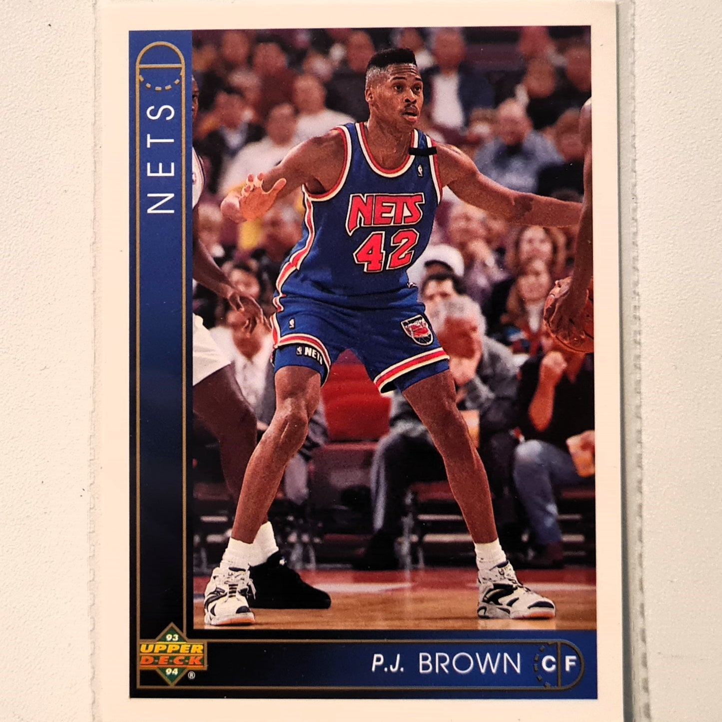 PJ Brown 1993 Upper Deck #403 NBA Basketball New Jersey Nets Excellent Sleeved